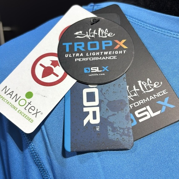 Salt Life SLX UVAPOR UV 30 sun protection long sleeve Performance TropX light - Picture 9 of 10